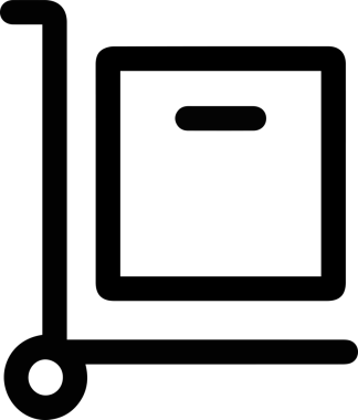 Kamyon simgesi vektör illüstrasyonu