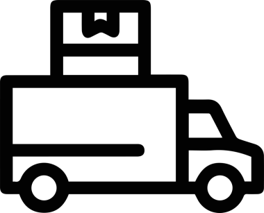 Kamyon simgesi vektör illüstrasyonu