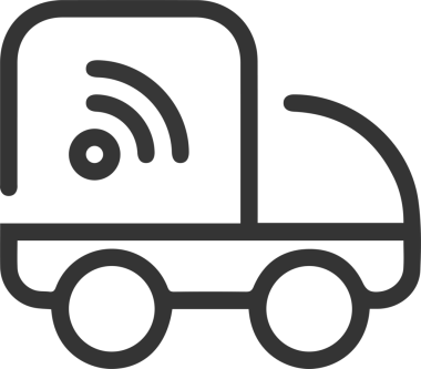 Kamyon simgesi vektör illüstrasyonu