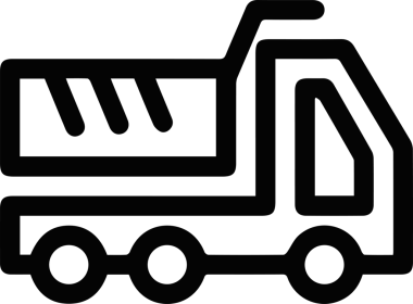 Kamyon simgesi vektör illüstrasyonu