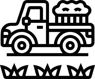 Kamyon simgesi vektör illüstrasyonu