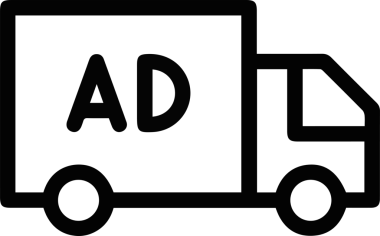 Kamyon simgesi vektör illüstrasyonu