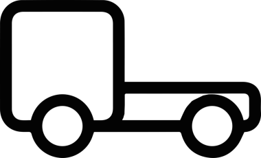 Kamyon simgesi vektör illüstrasyonu