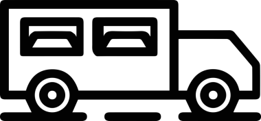Kamyon simgesi vektör illüstrasyonu