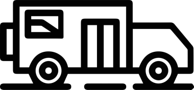 Kamyon simgesi vektör illüstrasyonu