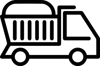 Kamyon simgesi vektör illüstrasyonu