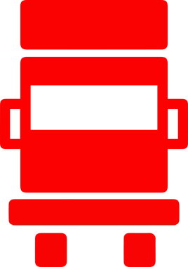 Kamyon simgesi vektör illüstrasyonu