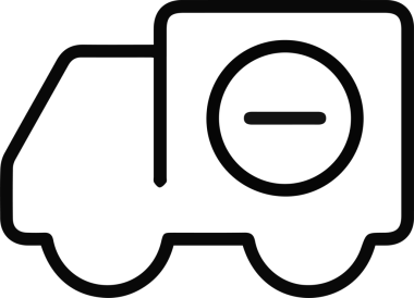 Kamyon simgesi vektör illüstrasyonu