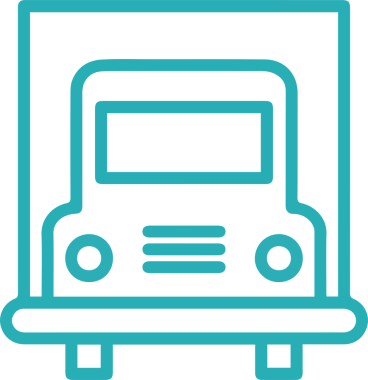 Kamyon simgesi vektör illüstrasyonu