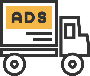 Kamyon simgesi vektör illüstrasyonu