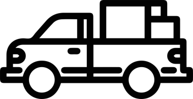 Kamyon simgesi vektör illüstrasyonu