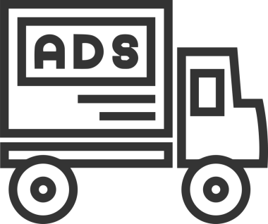 Kamyon simgesi vektör illüstrasyonu