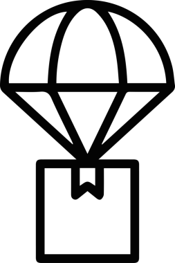 Kamyon simgesi vektör illüstrasyonu