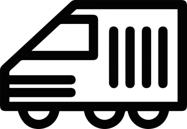 Kamyon simgesi vektör illüstrasyonu