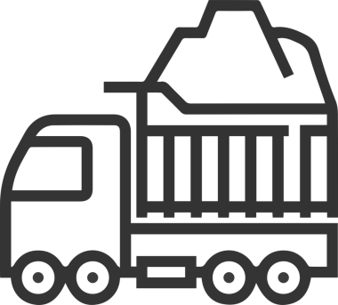 Kamyon simgesi vektör illüstrasyonu