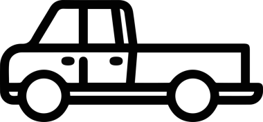 Kamyon simgesi vektör illüstrasyonu