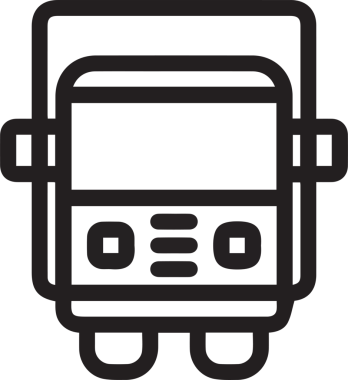 Kamyon simgesi vektör illüstrasyonu