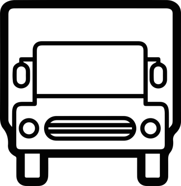 Kamyon simgesi vektör illüstrasyonu