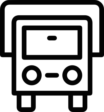 Kamyon simgesi vektör illüstrasyonu