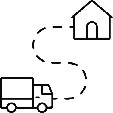 Kamyon simgesi vektör illüstrasyonu