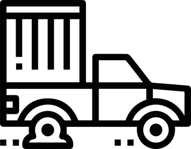 Kamyon simgesi vektör illüstrasyonu