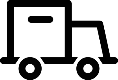 Kamyon simgesi vektör illüstrasyonu
