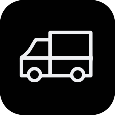 Kamyon simgesi vektör illüstrasyonu