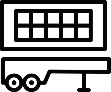 Kamyon simgesi vektör illüstrasyonu