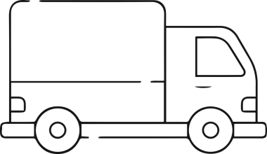 Kamyon simgesi vektör illüstrasyonu