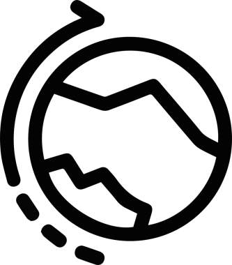 Kamyon simgesi vektör illüstrasyonu