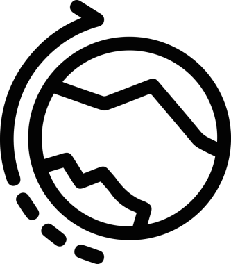 Kamyon simgesi vektör illüstrasyonu