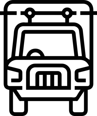 Kamyon simgesi vektör illüstrasyonu