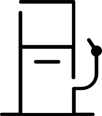 Kamyon simgesi vektör illüstrasyonu