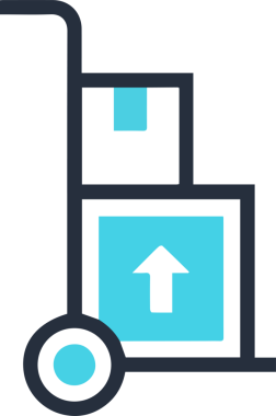 Kamyon simgesi vektör illüstrasyonu