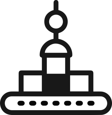 Kamyon simgesi vektör illüstrasyonu