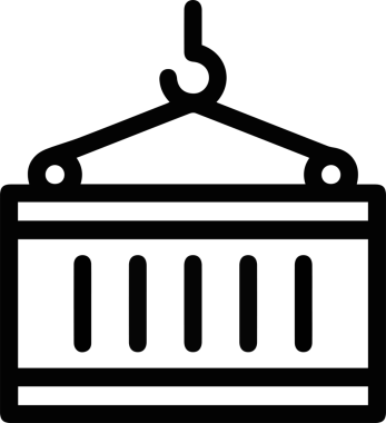 Kamyon simgesi vektör illüstrasyonu