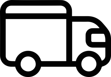 Kamyon simgesi vektör illüstrasyonu