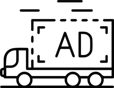 Kamyon simgesi vektör illüstrasyonu