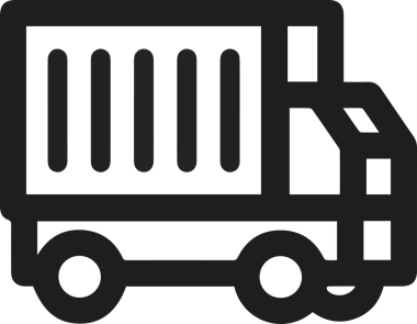 Kamyon simgesi vektör illüstrasyonu