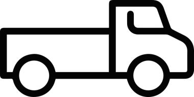 Kamyon simgesi vektör illüstrasyonu