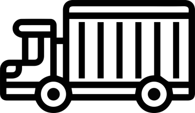 Kamyon simgesi vektör illüstrasyonu