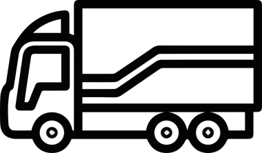 Kamyon simgesi vektör illüstrasyonu