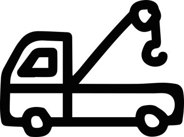 Kamyon simgesi vektör illüstrasyonu