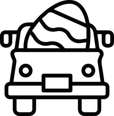 Kamyon simgesi vektör illüstrasyonu