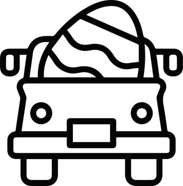 Kamyon simgesi vektör illüstrasyonu