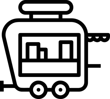 Kamyon simgesi vektör illüstrasyonu