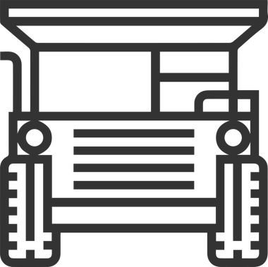 Kamyon simgesi vektör illüstrasyonu