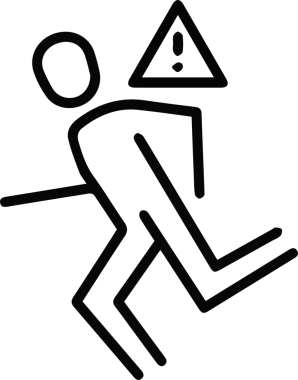 Dikkat simgesi simgesi vektör resimleme uyarısı