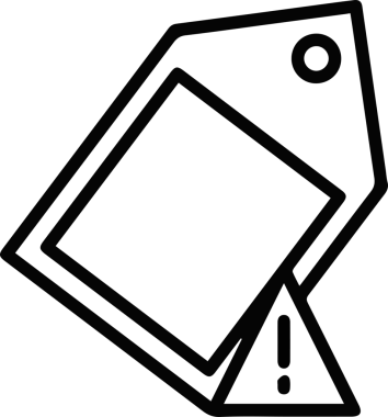 Dikkat simgesi simgesi vektör resimleme uyarısı