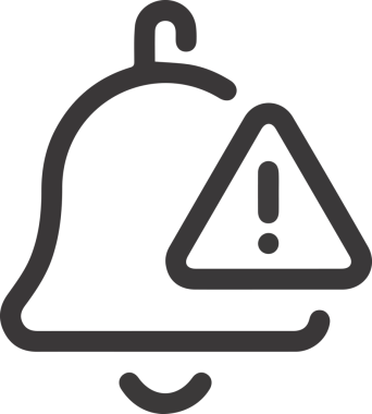 Dikkat simgesi simgesi vektör resimleme uyarısı